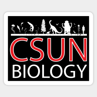 CSUN Biology (White Print) Sticker